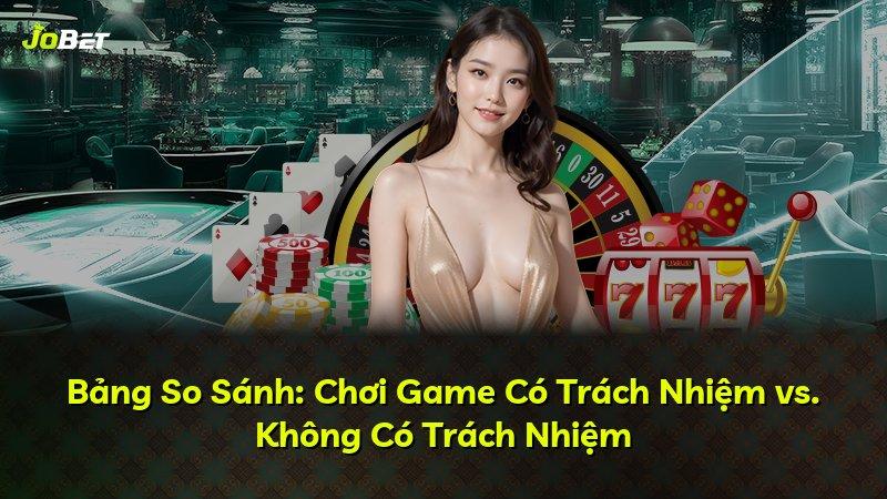 Bảng So Sánh: Chơi Game Có Trách Nhiệm vs. Không Có Trách Nhiệm